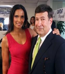 Mark Simone and Padma Lakshmi