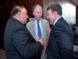 John Catsimatidis, District Attorney Cy Vance and Mark Simone