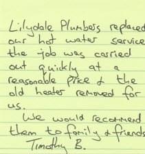 Lilydale Plumber - Hot Water System