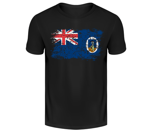 DISTRESS FLAG Montserrat mens t-shirt
