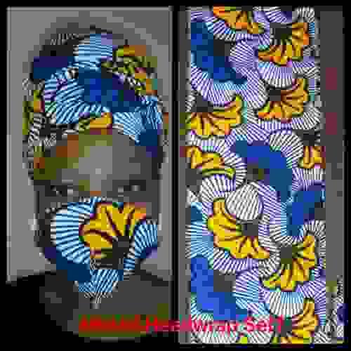 FaceMask +/ Headwrap Set1