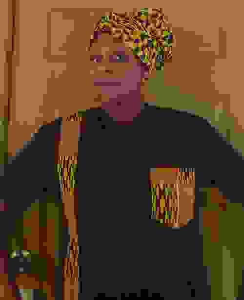Black Kente T Shirt