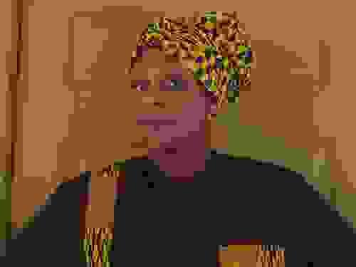 Satin Lined Kente Print Bonnet/Headwrap
