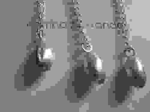 Infinity Solid Silver Egg Pendant - made to order