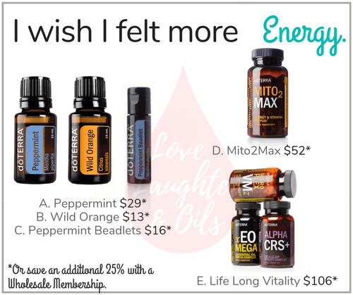 I wish I felt more Energy