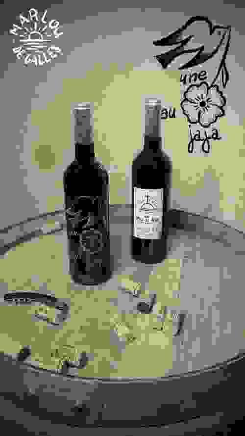 Une Pensée au Jaja - Bouteille gravée