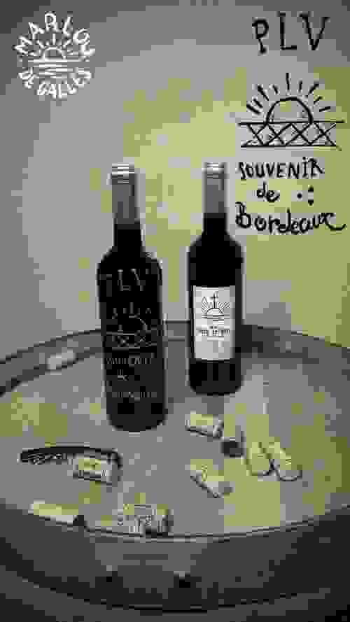 Souvenir de Bordeaux - Bouteille gravée