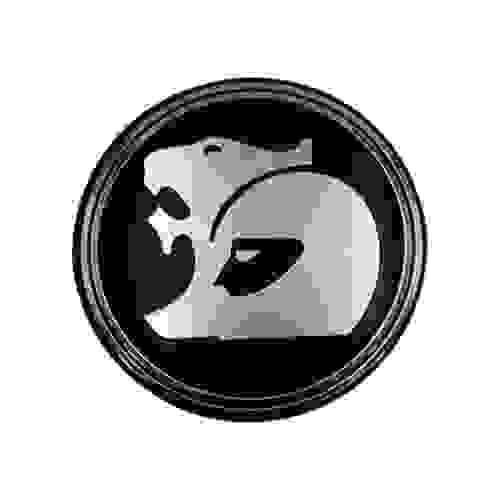 WHEEL BADGE HOLDEN OD 56mm BLACK  REPLACEMENT ONLY