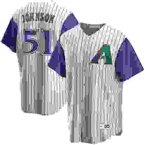 Arizona Diamondbacks #51 Randy Johnson Nike Alternate Cooperstown Collection Player MLB Jersey Cream