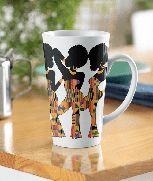 African Angel (007) 17oz latte mug