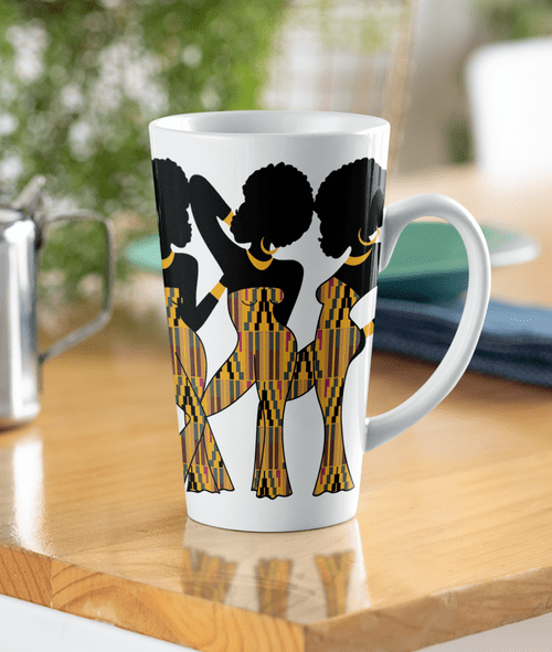 African Angel (004) 17oz Latte mug