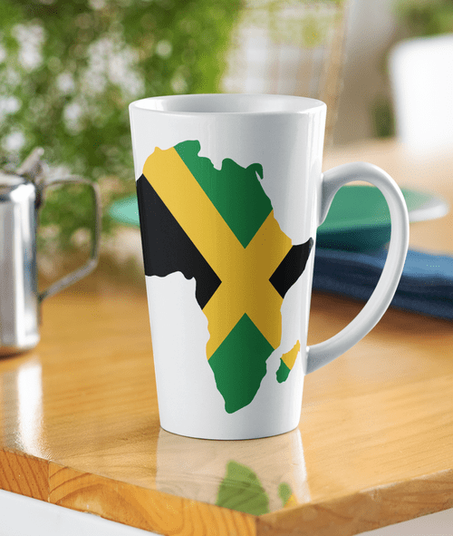Africa Jamaica 17oz latte mug