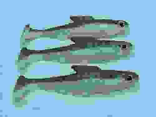 Green shad 3.5 inch swimbait #3 pack
