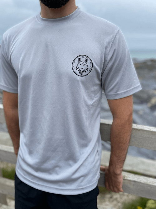 Charcoal Round logo Tee