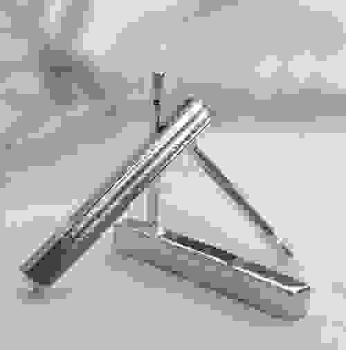 Delicate sterling silver bar stud earrings