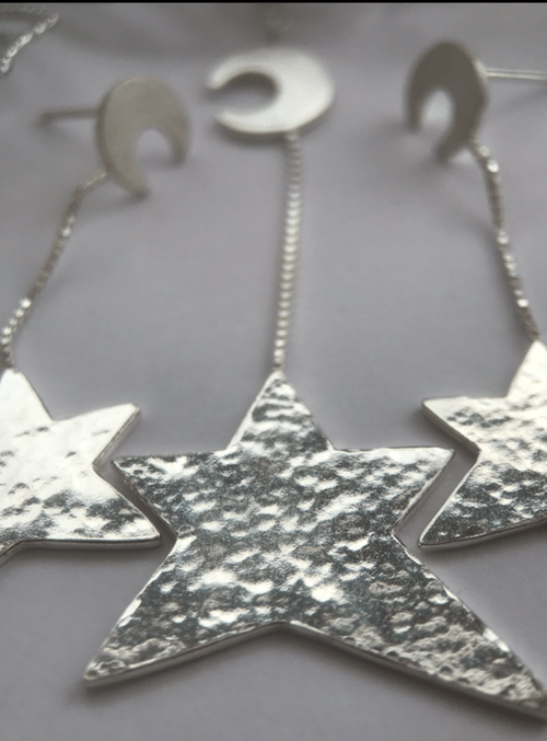 *One-of-a-kind* Crescent Moon and Star Pendant