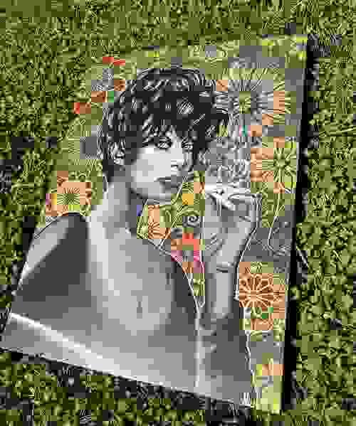 Donyale Luna Original Acrylic Painting, Prints and Posters