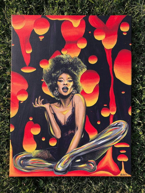 Betty Davis Lava Lamp Original Art Prints and Posters