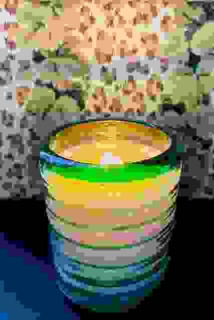 Emerald Fir Candle in Hand Blown Glass