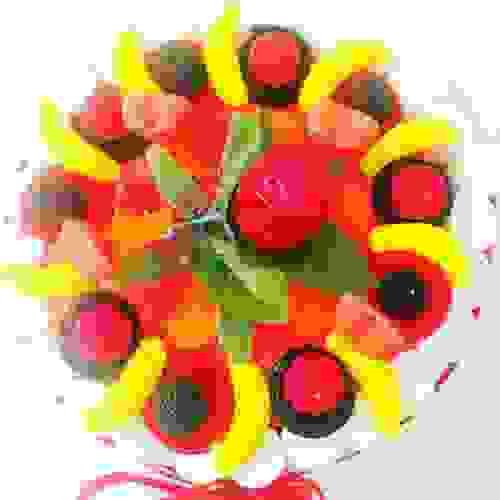 Pastel con una rosa 