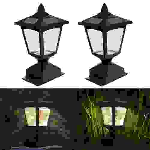 SOONEL Solar Powered Lamps, Extreme Weather Resistant and Warm White Color