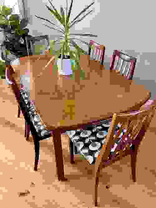 SOLD - G Plan Fresco Set of 6 Chairs & Extendable Table / Orla Kiely / Refurbished