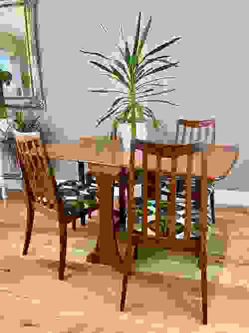 SOLD G Plan Set of 4 Chairs & Drop Leaf Gateleg Table / Orla Kiely / Refurbished