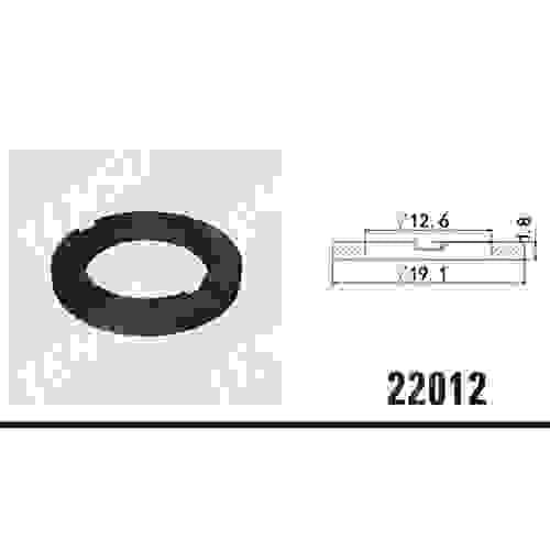 wholesale rubber seals size:19.1x12.6x1. 8mm Auto parts fuel injector repair viton o rings