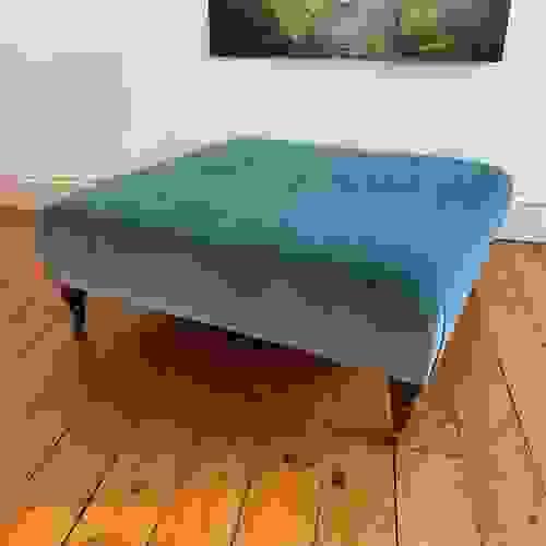 Blue Coffee Table Footstool