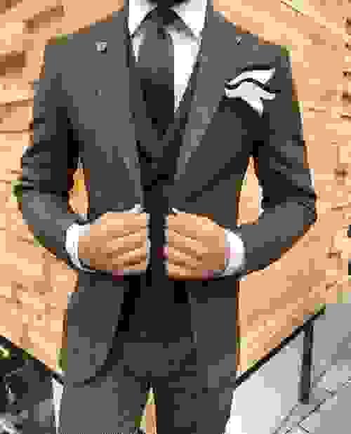 Light Brown Squared Suit