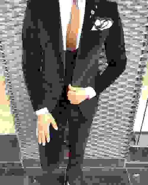 Black Velvet Slim Fit Suit