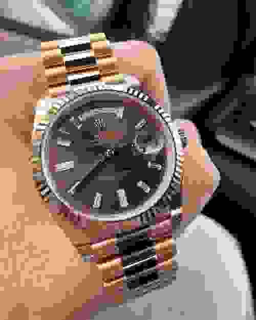 Rolex Day-Date Rose Gold Chocolate 