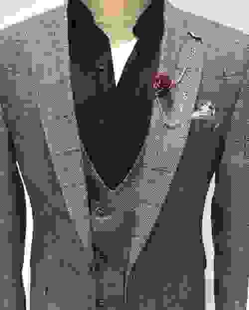 Grey Squared Suit
