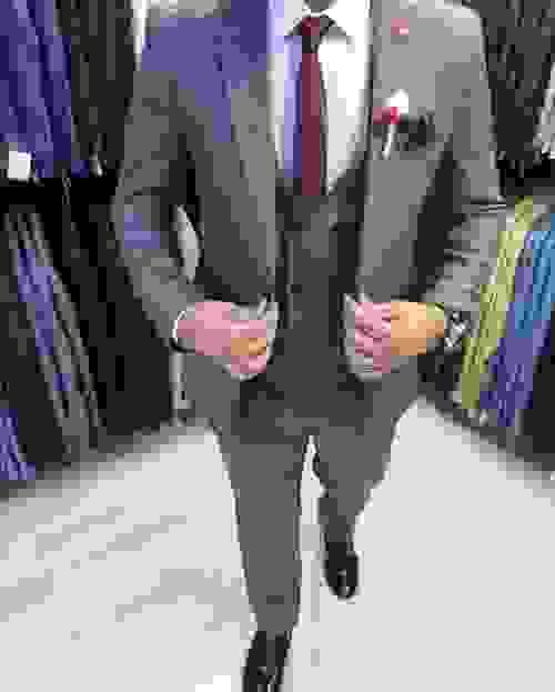 Purple Suit Wool