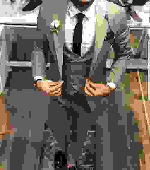 Light Beige Slim Fit Suit