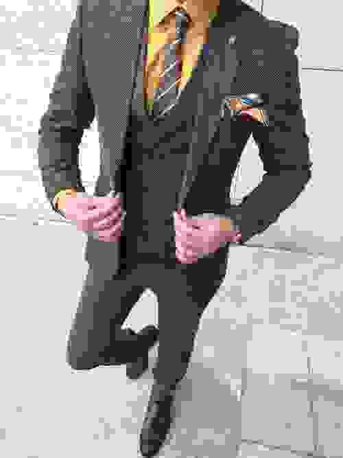 Dark Grey Slim Fit Suit