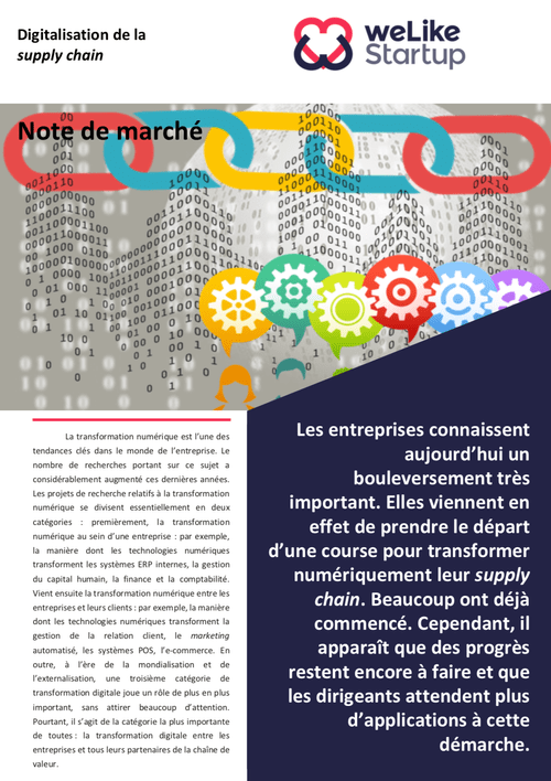 Digitalisation de la supply chain - Note de marché (4 pages)