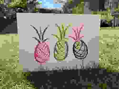 Popping pineapple cards - Pack of 3