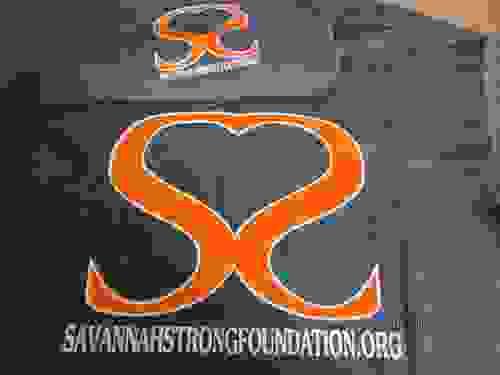 Orange on gray T- Shirt