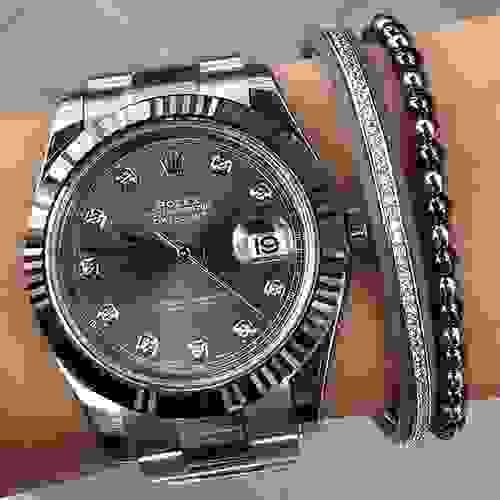 Rolex Date Just Black