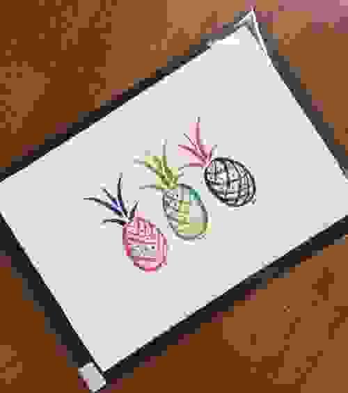 Fine Art Print:  Popping Pineapples PGP