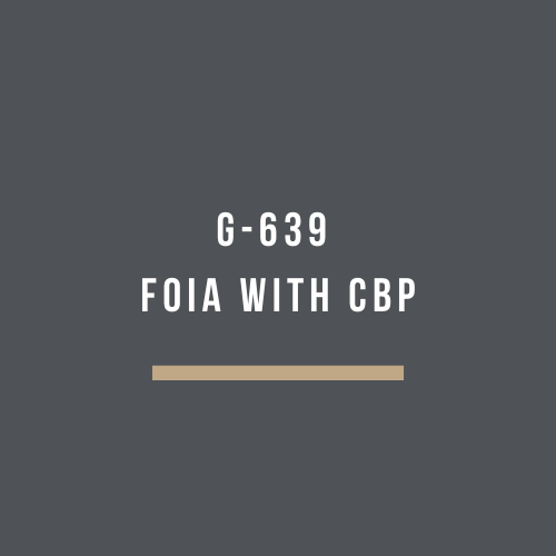 G-639 FOIA with CBP