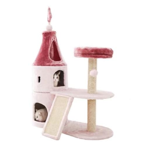 pink cat tower