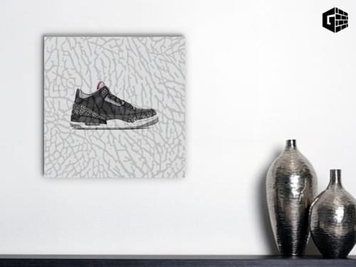 Air Jordan 3 Bulls Comic Cement Canvas