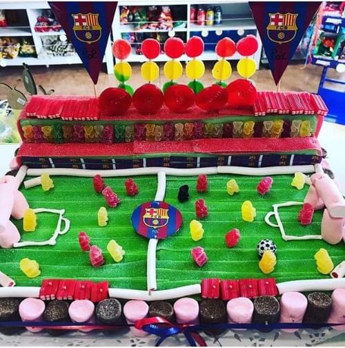 PASTEL CAMPO DE FÚTBOL BARÇA
