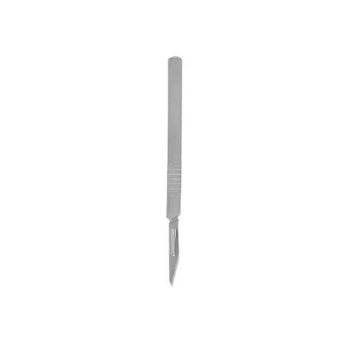 Stainless Steel Scalpel Handle With 10 Pcs Blade - OEM NEW