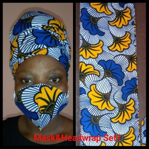 FaceMask +/ Headwrap Set1
