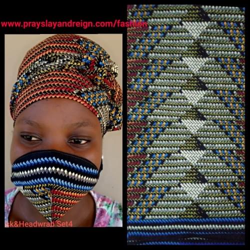 FaceMask & Headwrap Set4