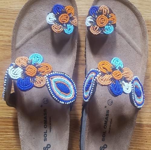 Flower Toe Ring (Orange)