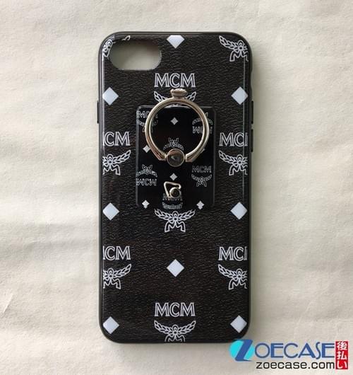 韓国ブランド Mcm Iphone7ケース リング付き Iphone8ケース エムシーエム おしゃれ